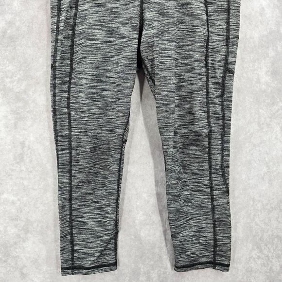 Victoria's Secrets Sport Gray Stripe Leggings Crop Capri Active Stretch M Medium - Picture 4 of 7